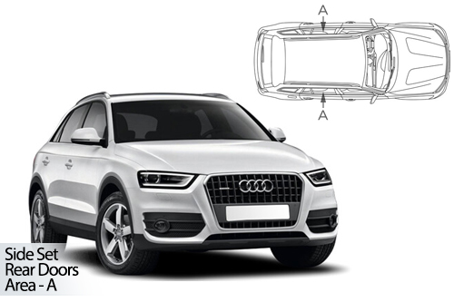 UV Privacy Car Shades - Audi Q3 5dr 12-18 Rear Door Set