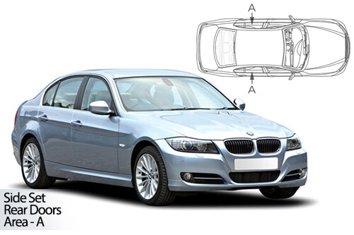 UV Car Shades - BMW 3 Series E90 4dr 05-12 Rear Door Set