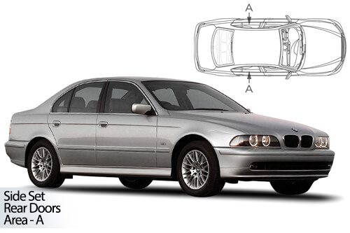 Car Shades BMW 5 Series (E39) 4dr 95-03 Rear Door Set