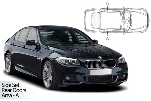 UV Car Shades - BMW 5 Series F10 4dr 10-17 Rear Door Set