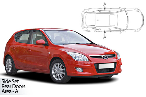 UV Privacy Car Shades - Hyundai I30 5dr 07-12 Rear Door Set
