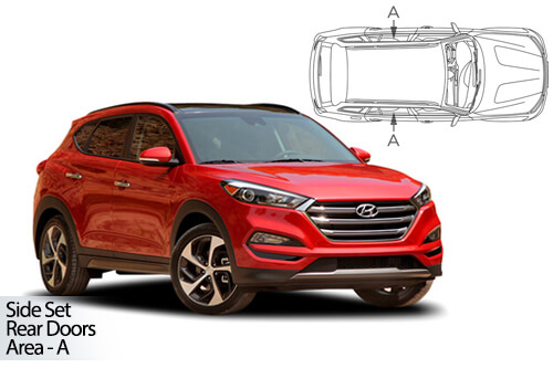 UV Privacy Car Shades - Hyundai Tucson 2015-18 Rear Door Set