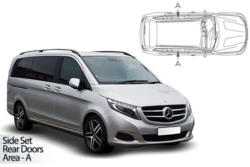 UV Car Shades - Mercedes Vito SWB 2014> Rear Door Set