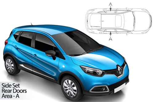 UV Car Shades - Renault Captur 5dr 13>19 Rear Door Set