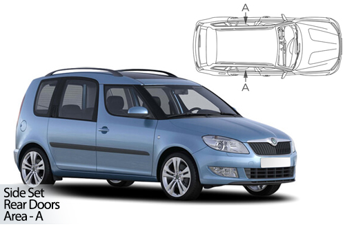 UV Privacy Car Shades - Skoda Roomster 06-15 Rear Door Set