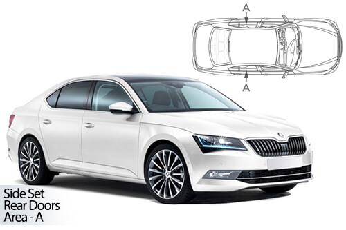 UV Car Shades - Skoda Superb 5dr 2015> Rear Door Set