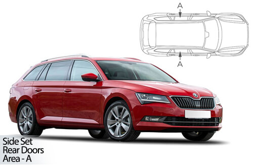 UV Privacy Car Shades - Skoda Superb Estate 2015> Rear Door Set