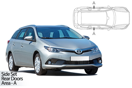 UV Car Shades - Toyota Auris Estate 12-18 Rear Door Set