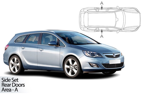 UV Privacy Car Shades - Vauxhall Astra Est 11-15 Rear Door Set