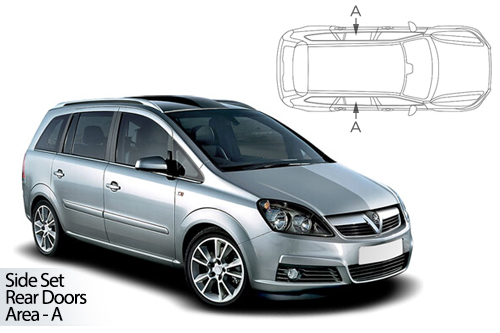 UV Car Shades - Vauxhall Zafira 05-14 Rear Door Set