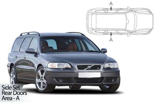 UV Car Shades - Volvo V70 Estate & XC70 2001-07 Rear Door Set