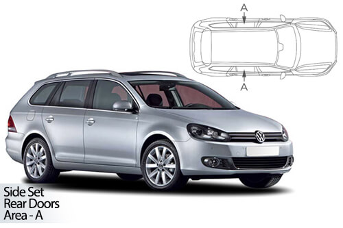 UV Car Shades - VW Golf MKVI Estate 09-13 Rear Door Set