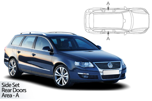 UV Car Shades - VW Passat Estate 06-11 Rear Door Set