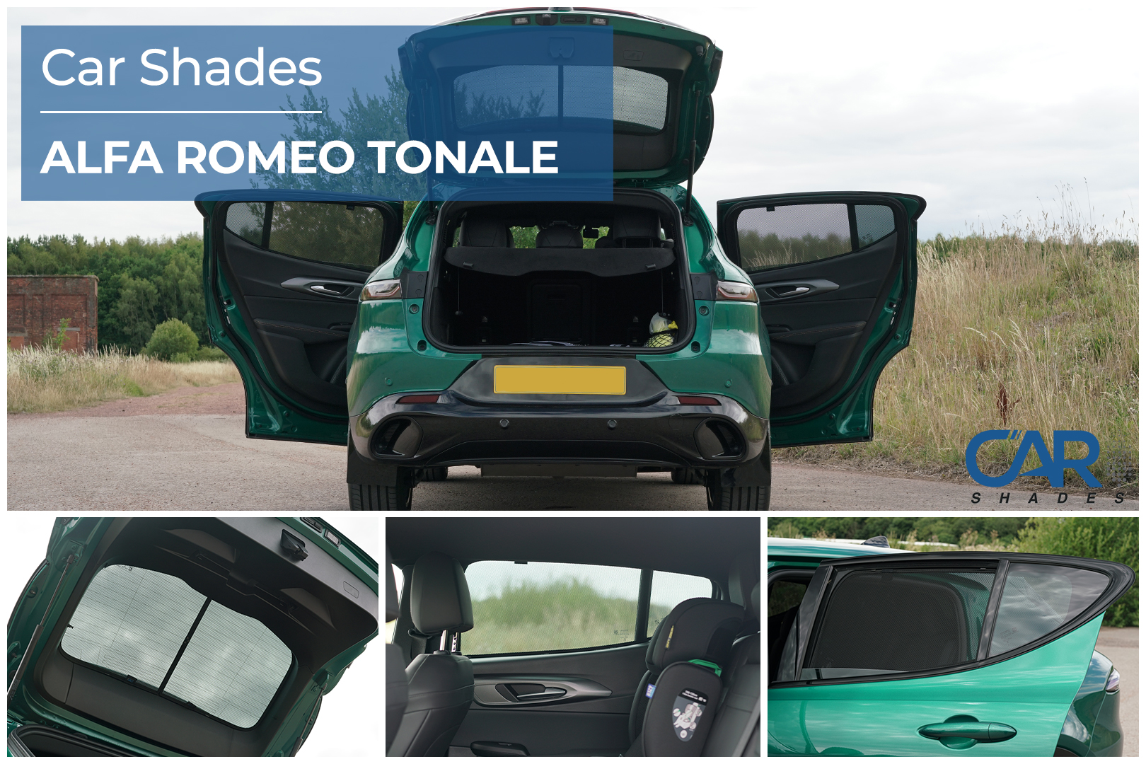 Car Shades - Rear Door Set