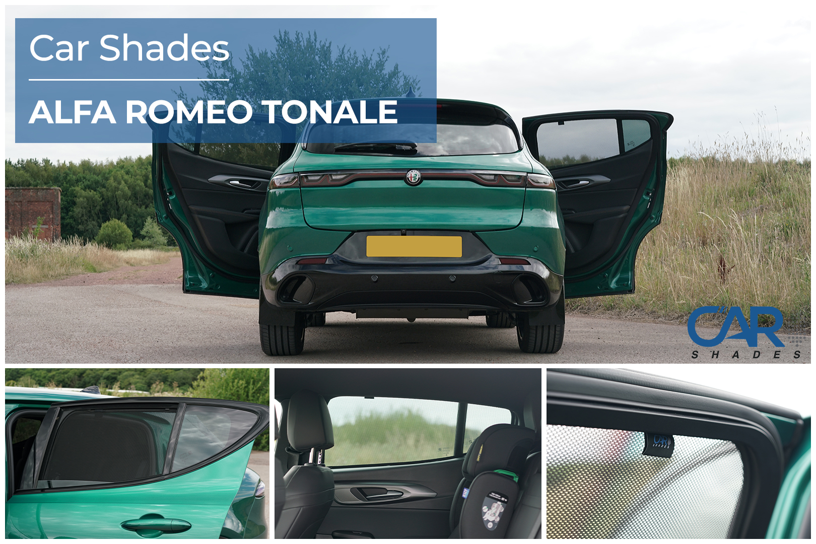 Car Shades - Rear Door Set