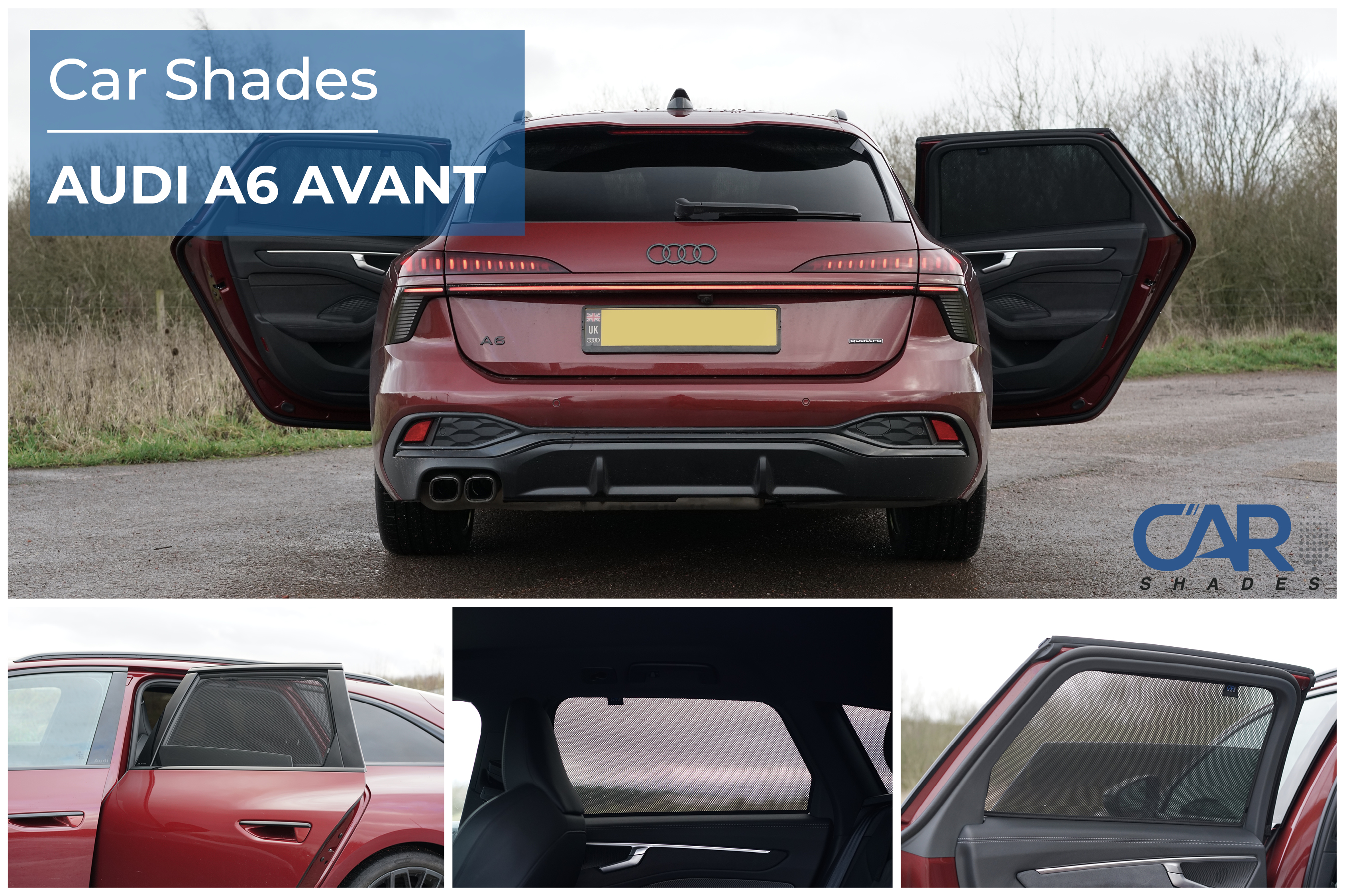 Car Shades - Rear Door Set