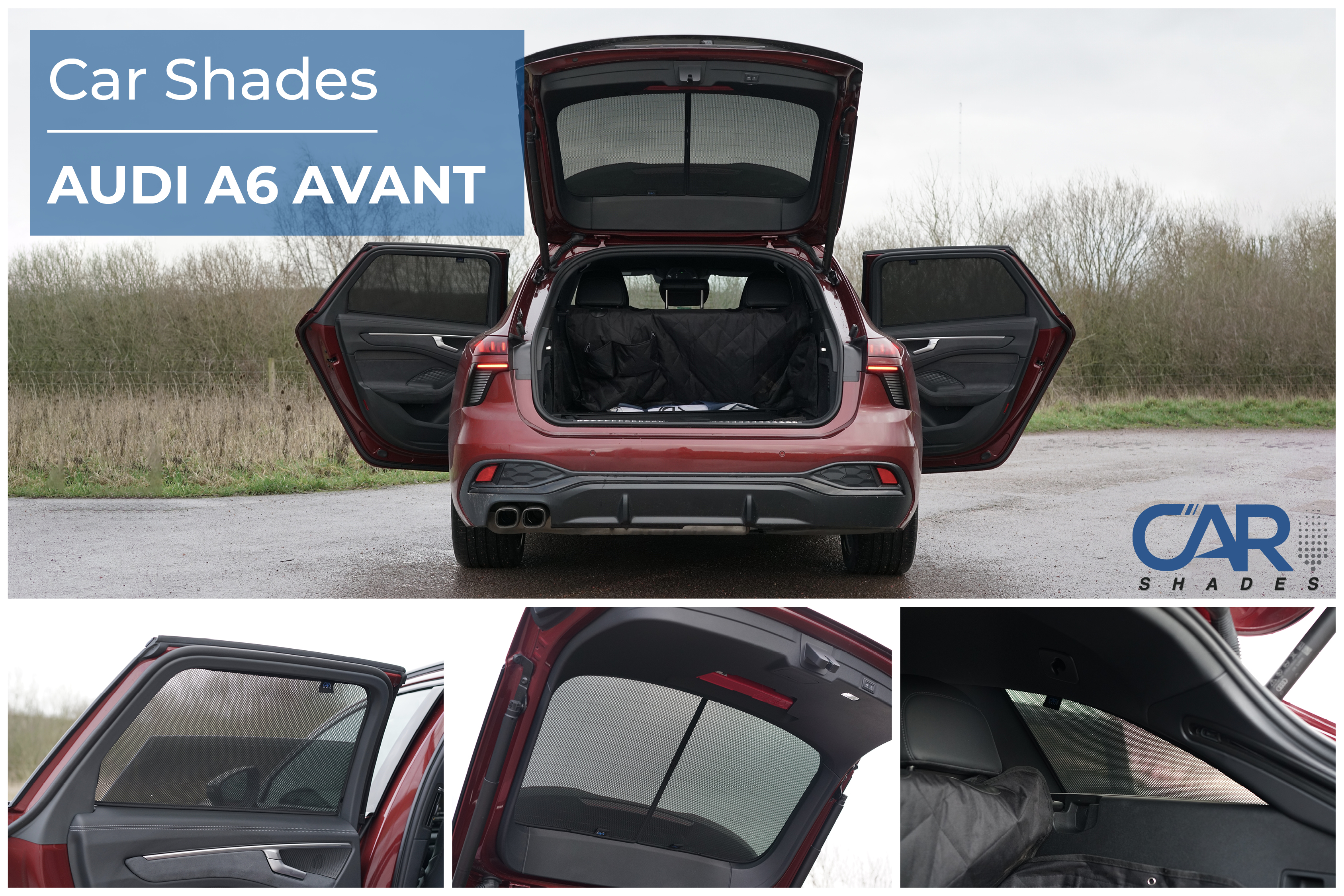 Car Shades - Rear Door Set