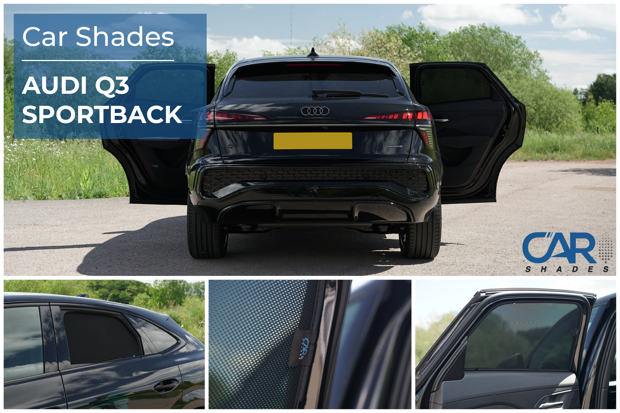 Car Shades - Rear Door Set