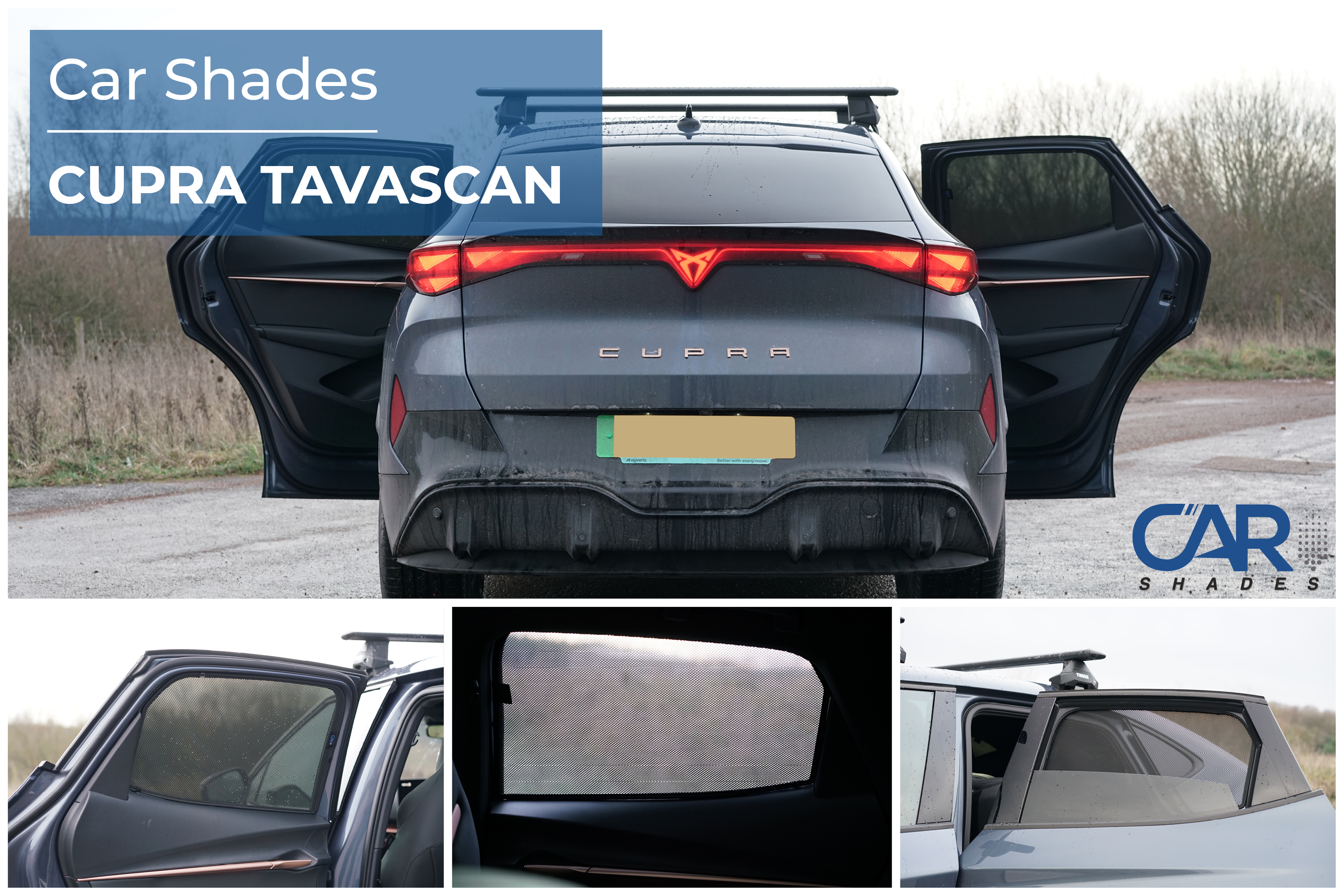 Car Shades - Rear Door Set