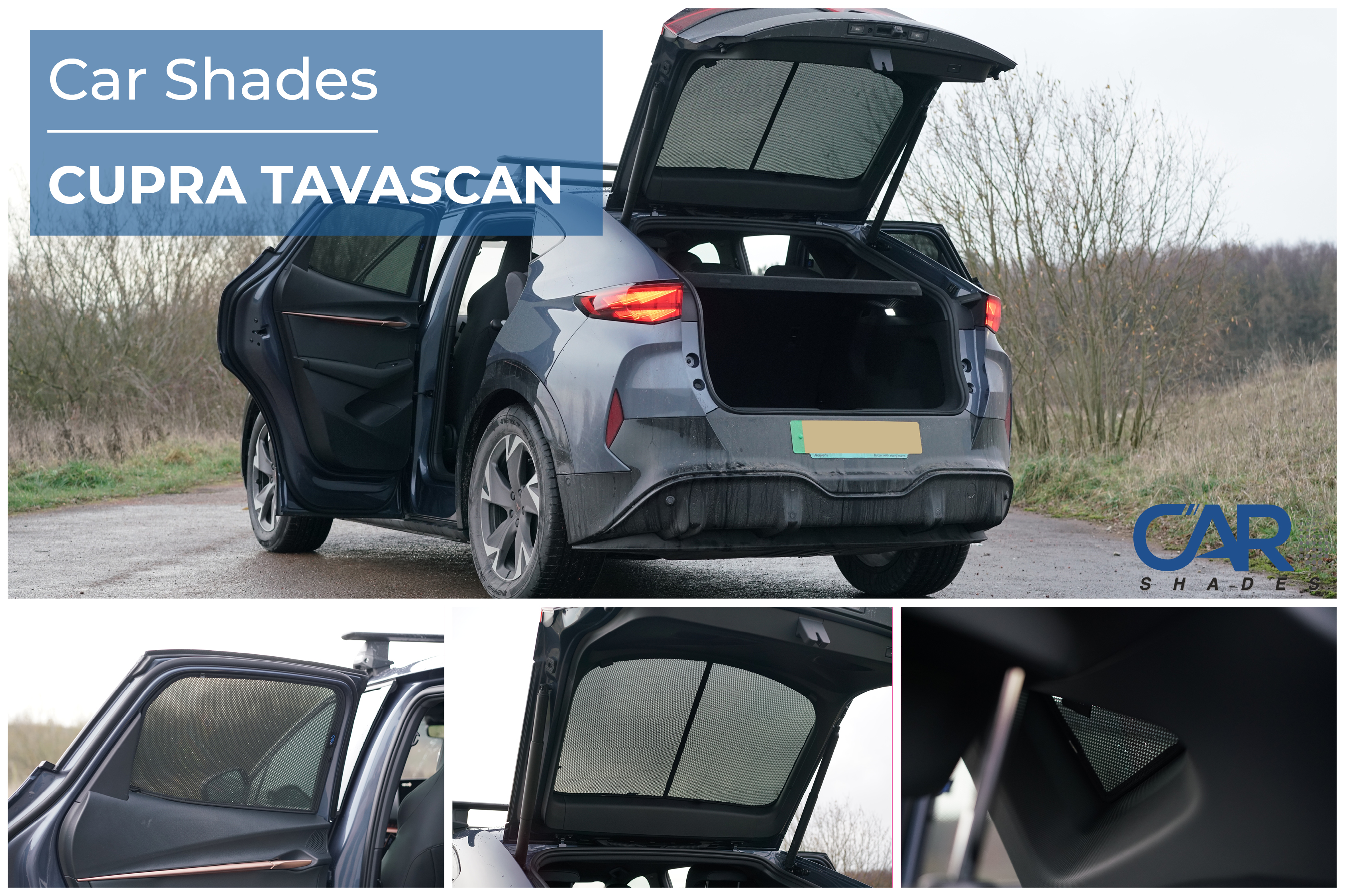Car Shades - Rear Door Set