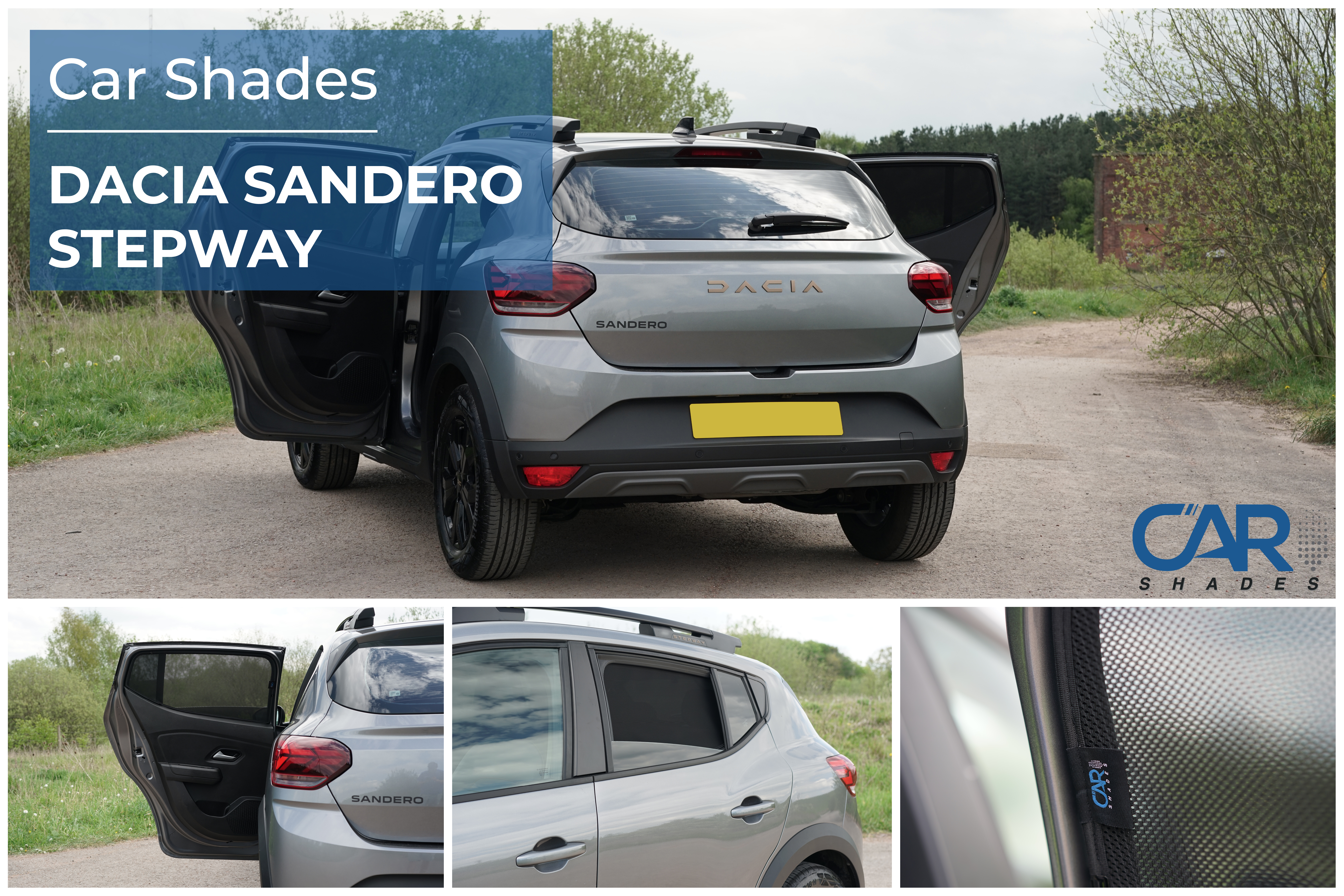 Car Shades - Rear Door Set
