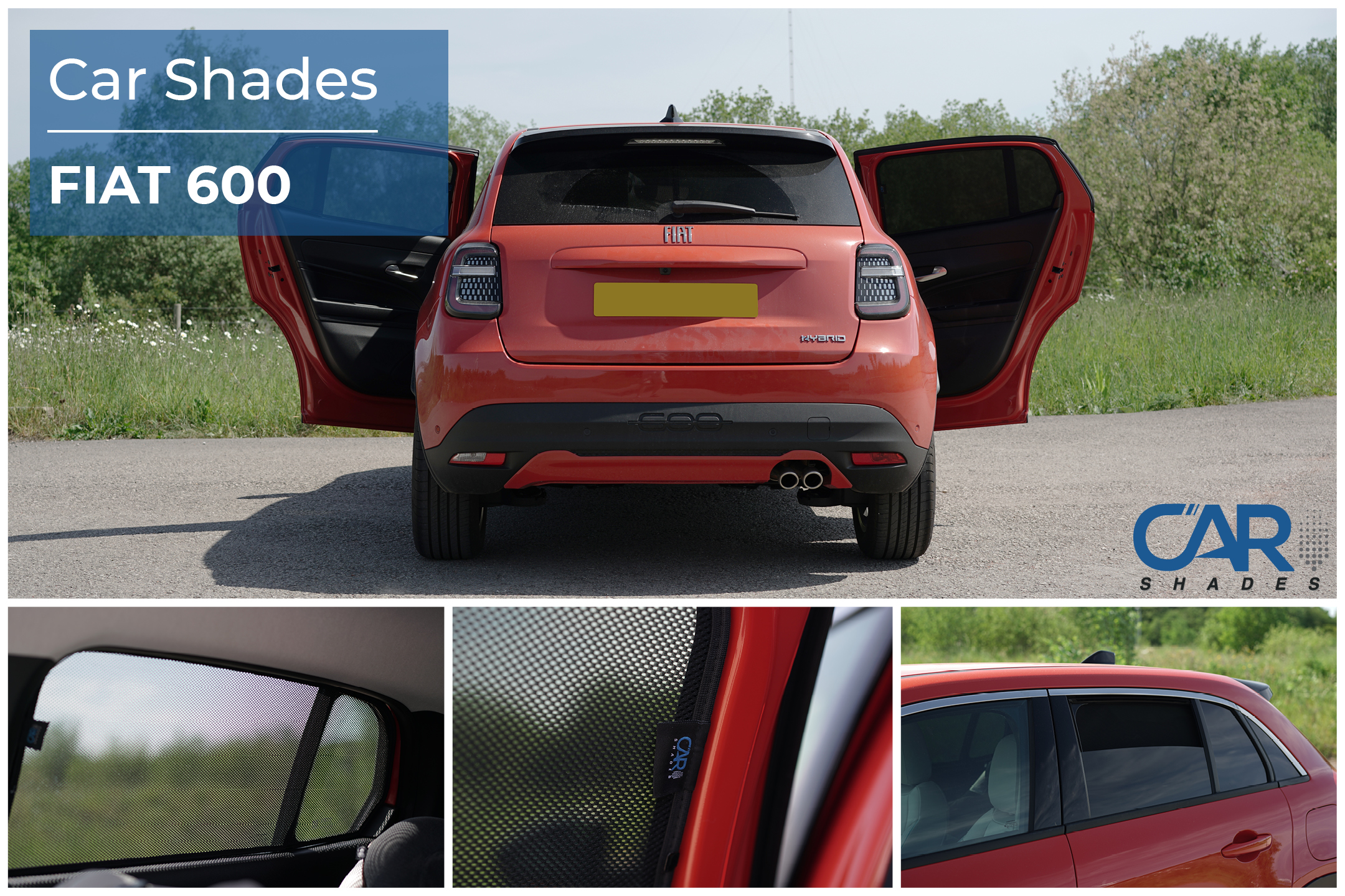 Car Shades - Rear Door Set