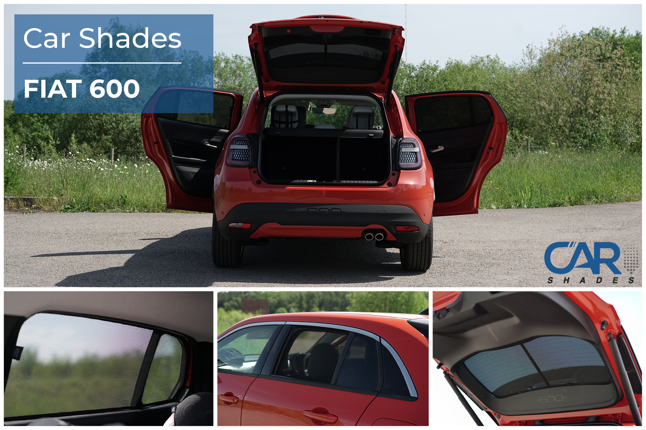 Car Shades - Rear Door Set