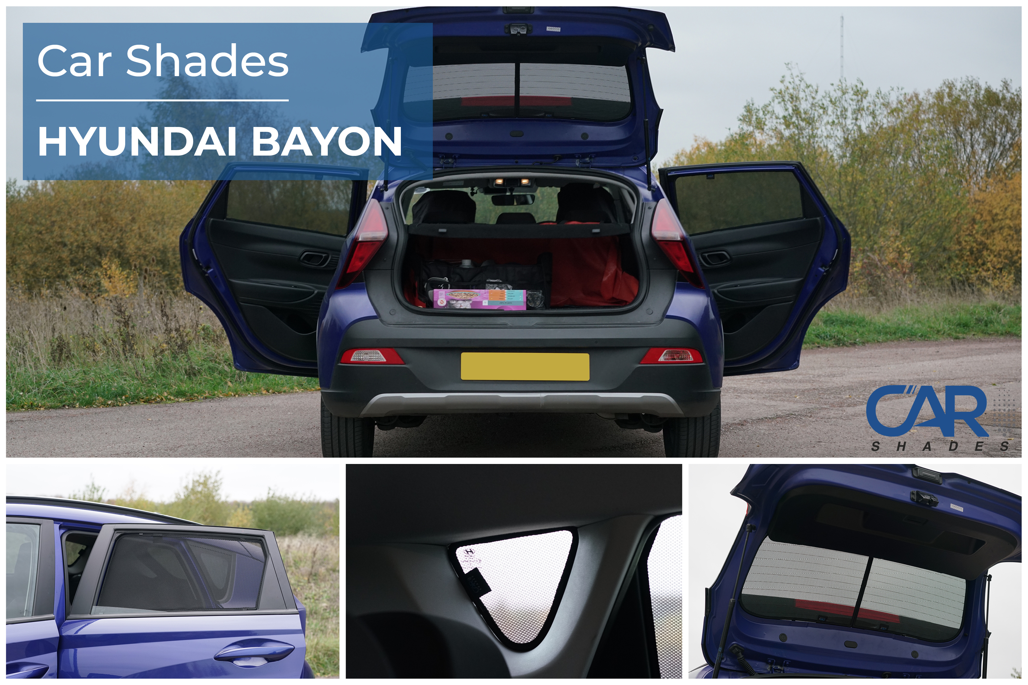 Car Shades - Rear Door Set