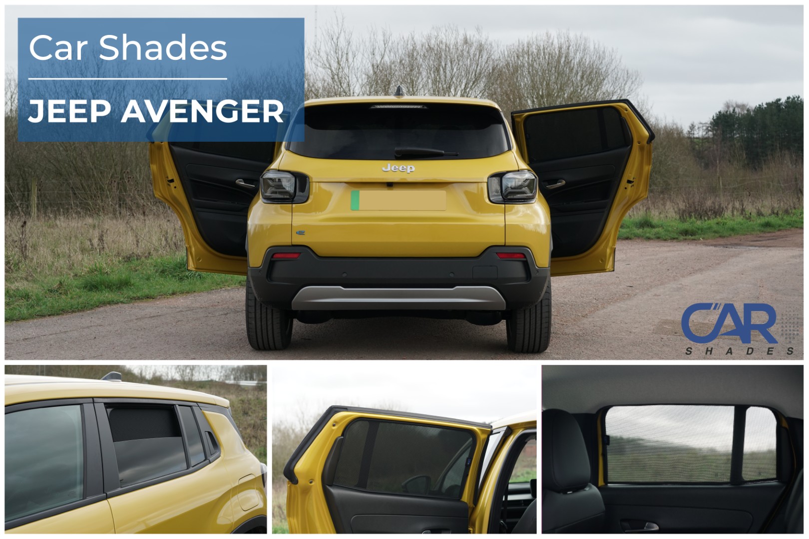 Car Shades - Rear Door Set