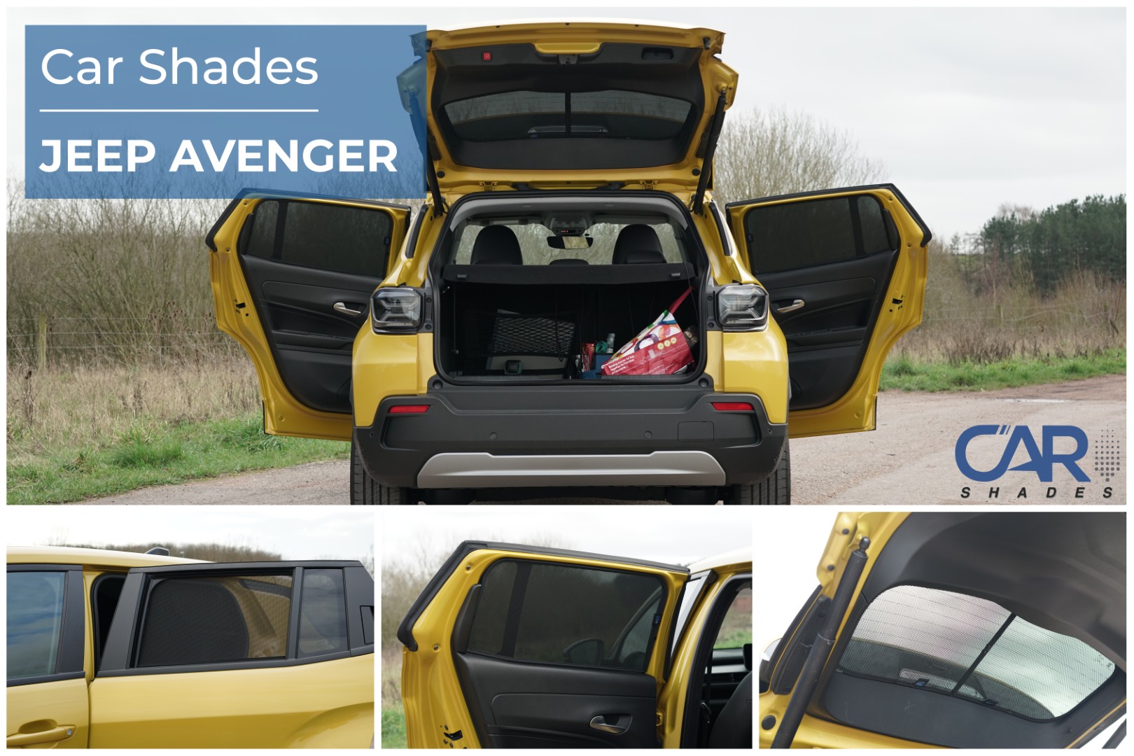 Car Shades - Rear Door Set
