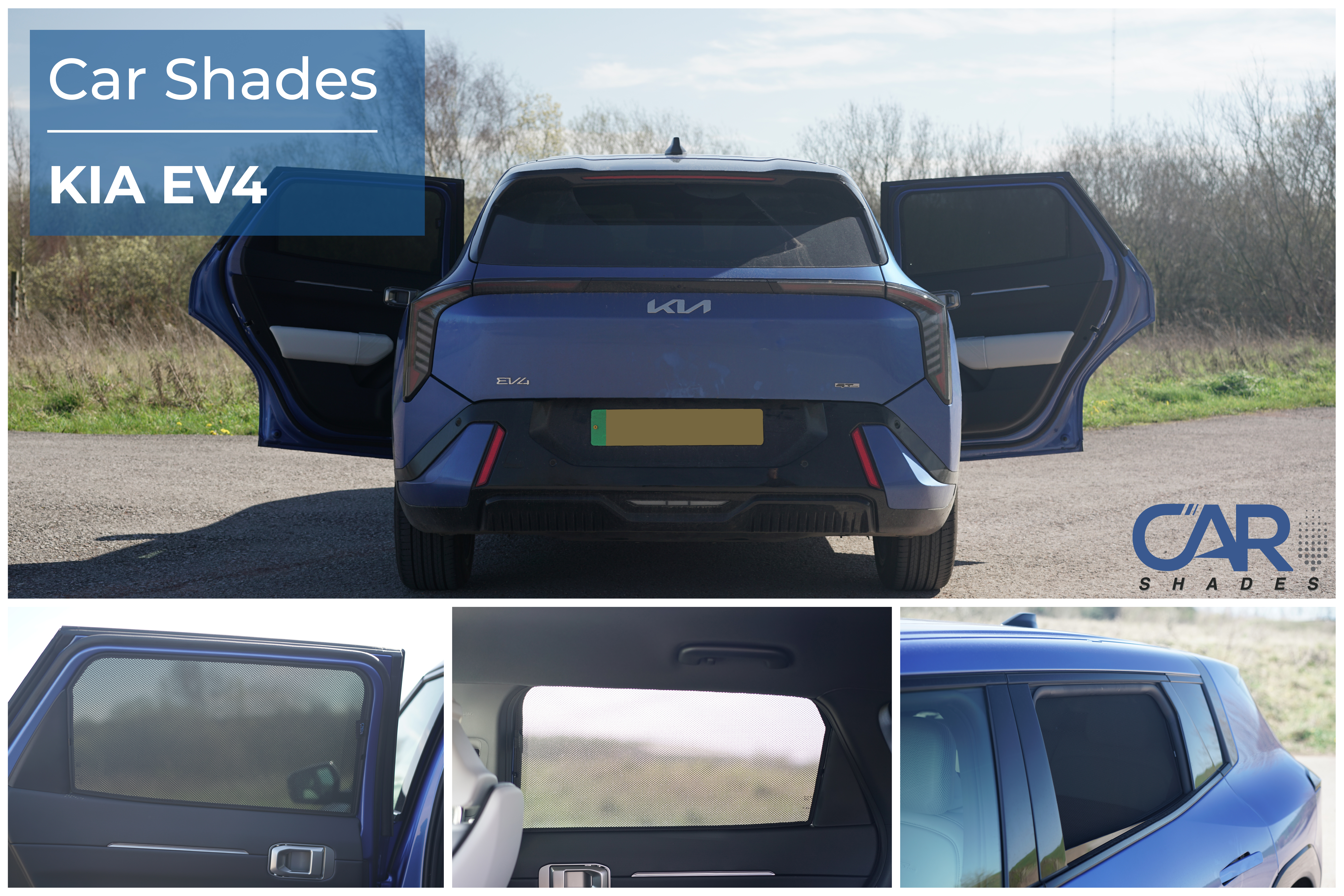 Car Shades - Rear Door Set