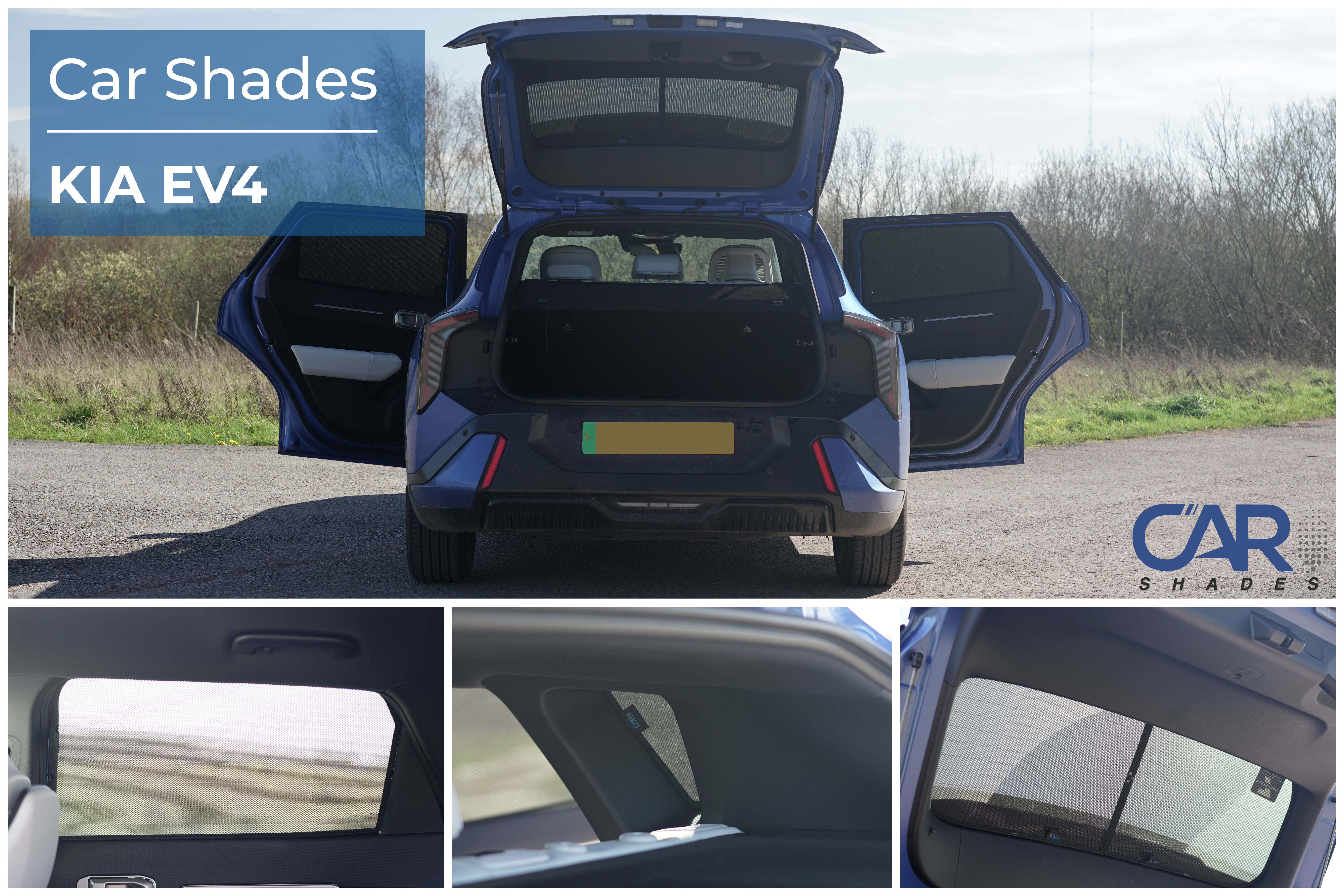 Car Shades - Rear Door Set