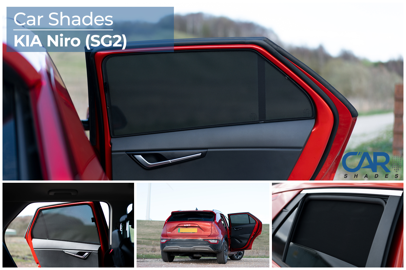 Car Shades - Rear Door Set