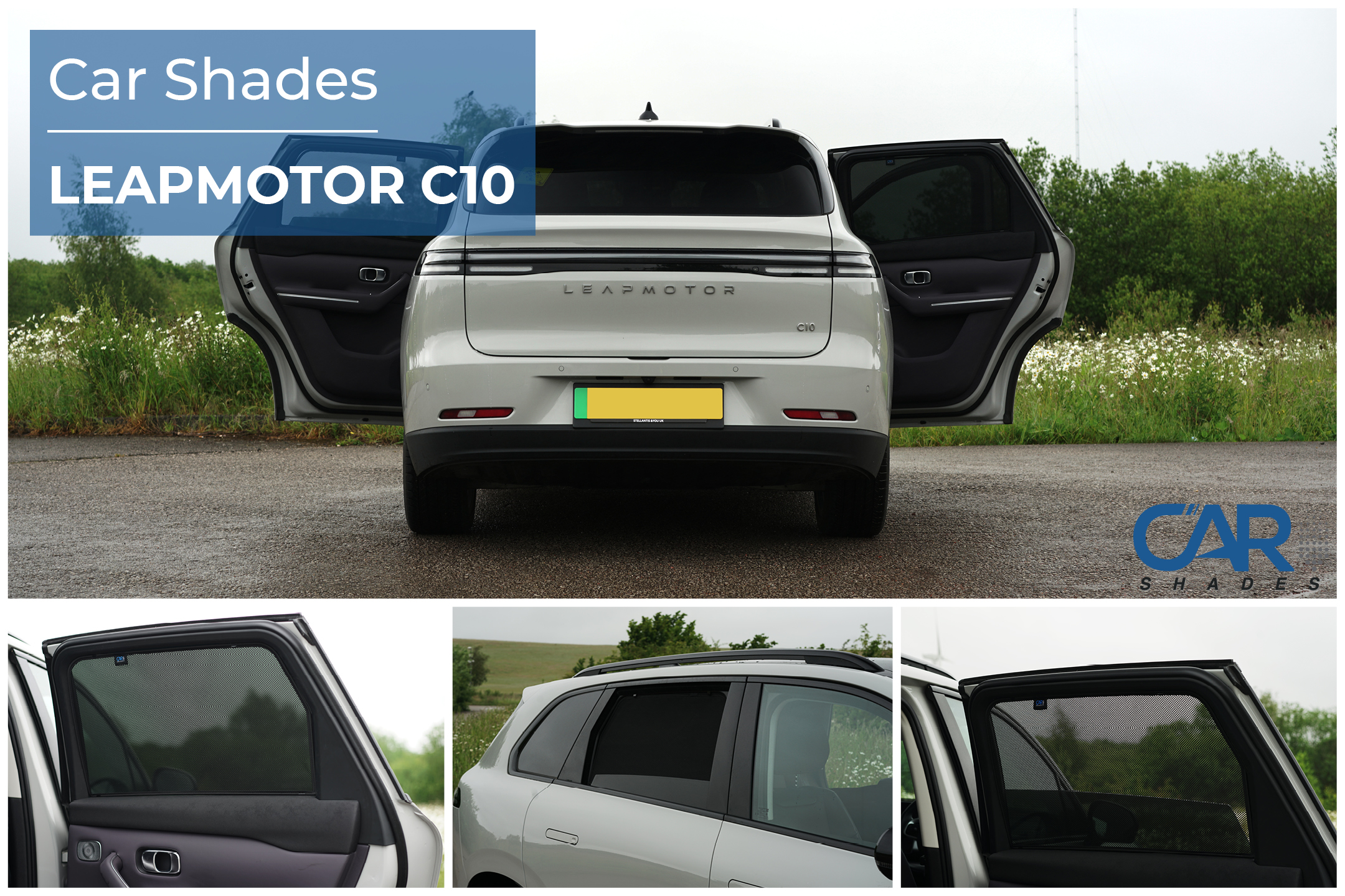 Car Shades - Rear Door Set