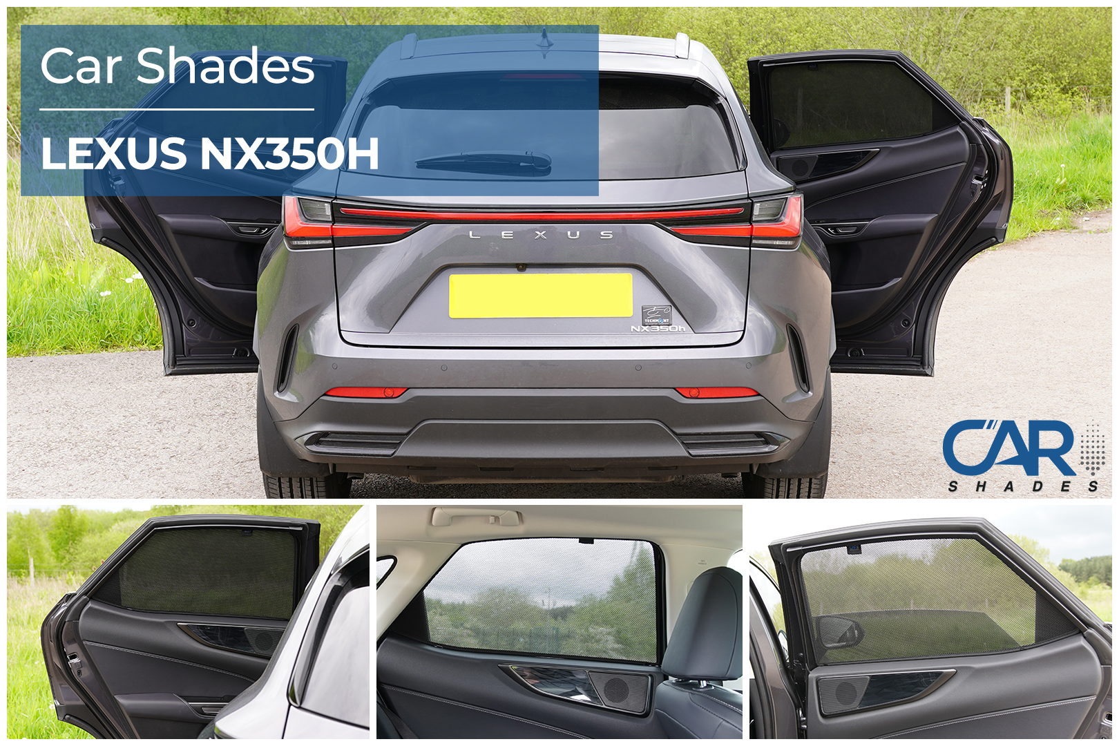 Car Shades - Rear Door Set