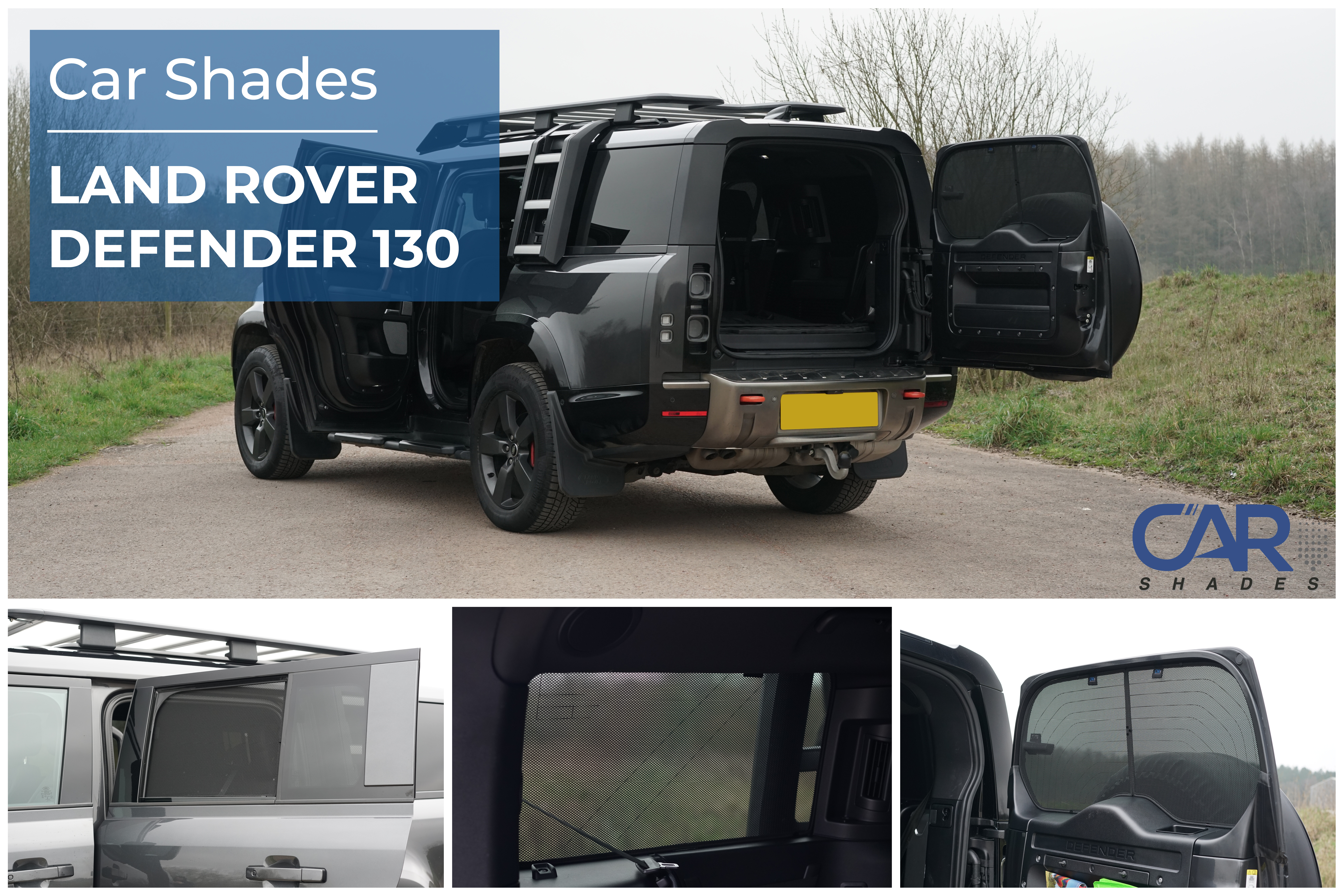 Car Shades - Rear Door Set
