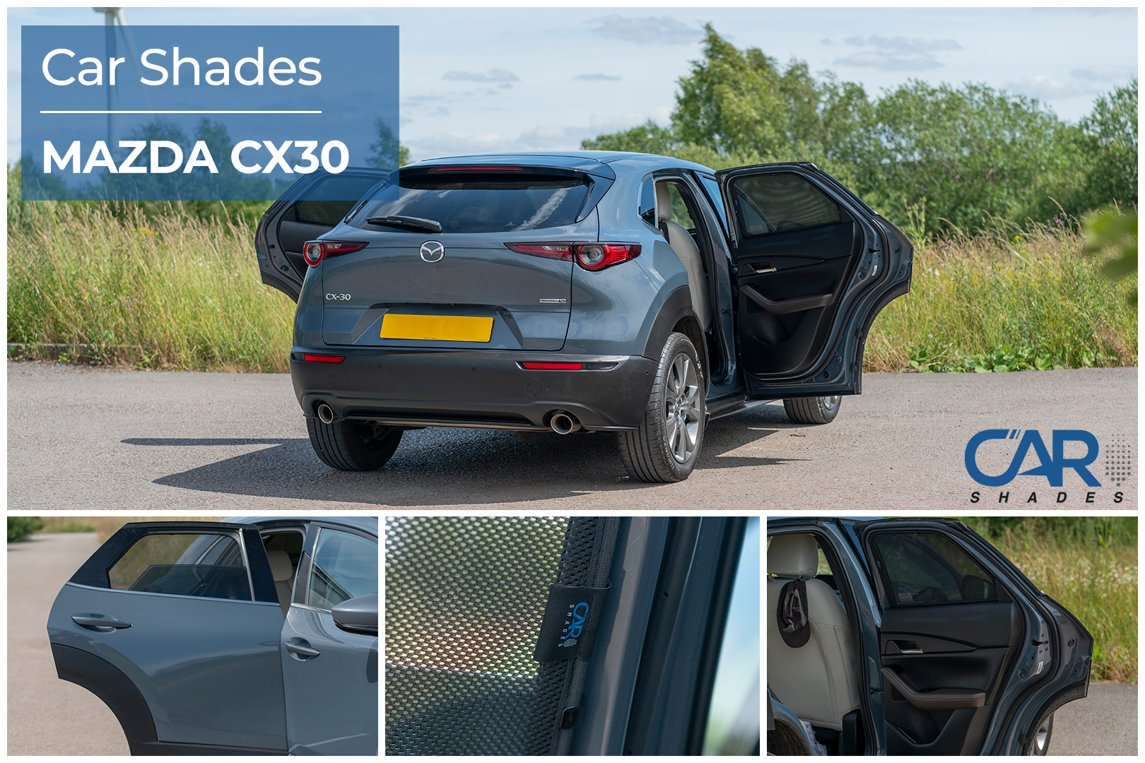 Car Shades - Rear Door Set