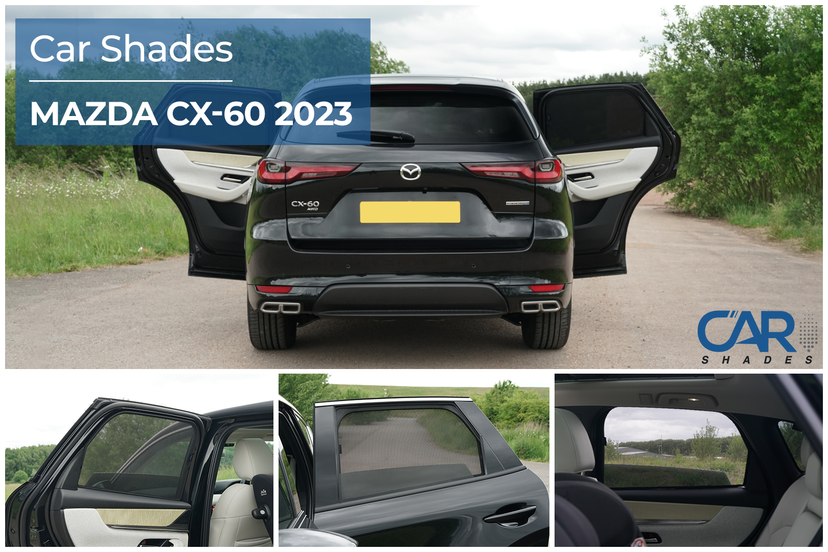 Car Shades - Rear Door Set