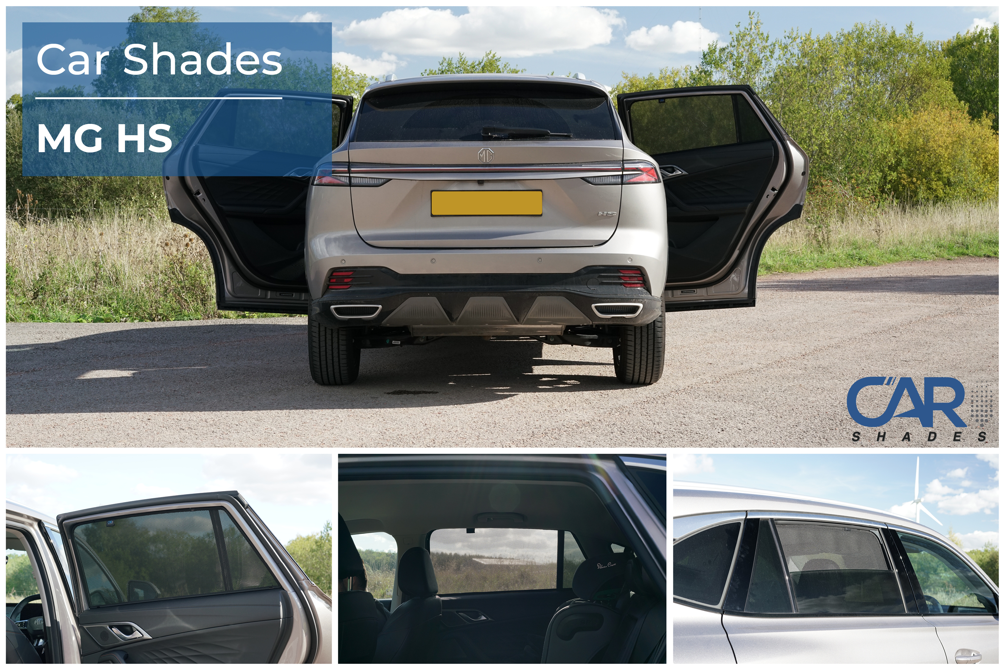 Car Shades - Rear Door Set