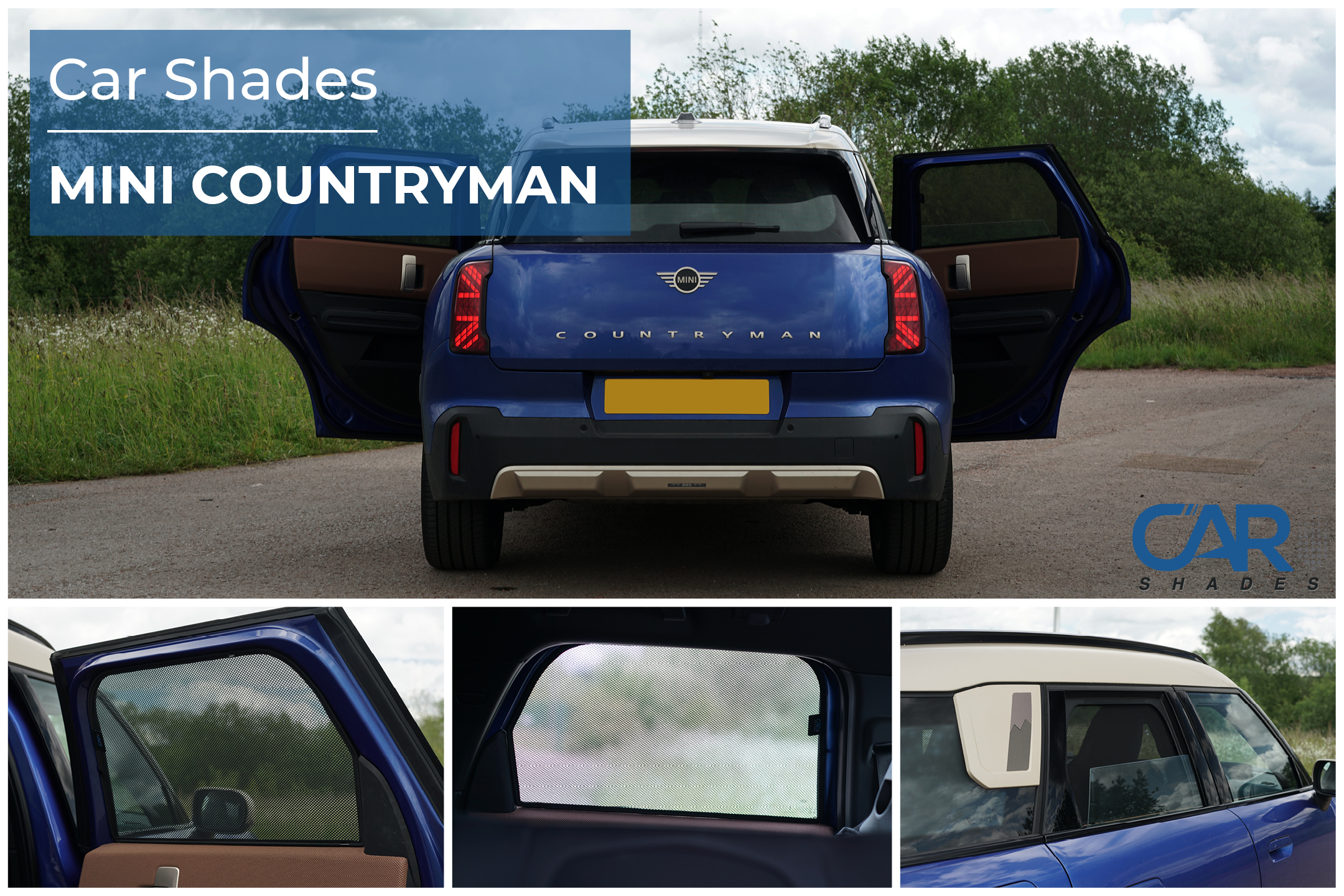 Car Shades - Rear Door Set