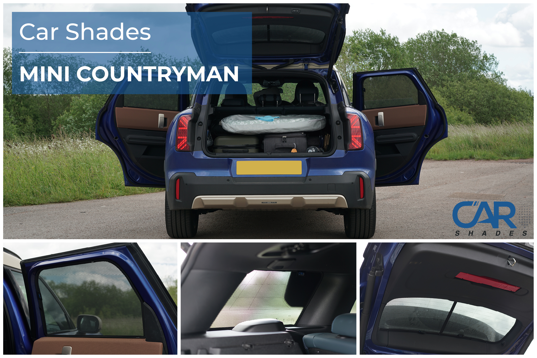 Car Shades - Rear Door Set