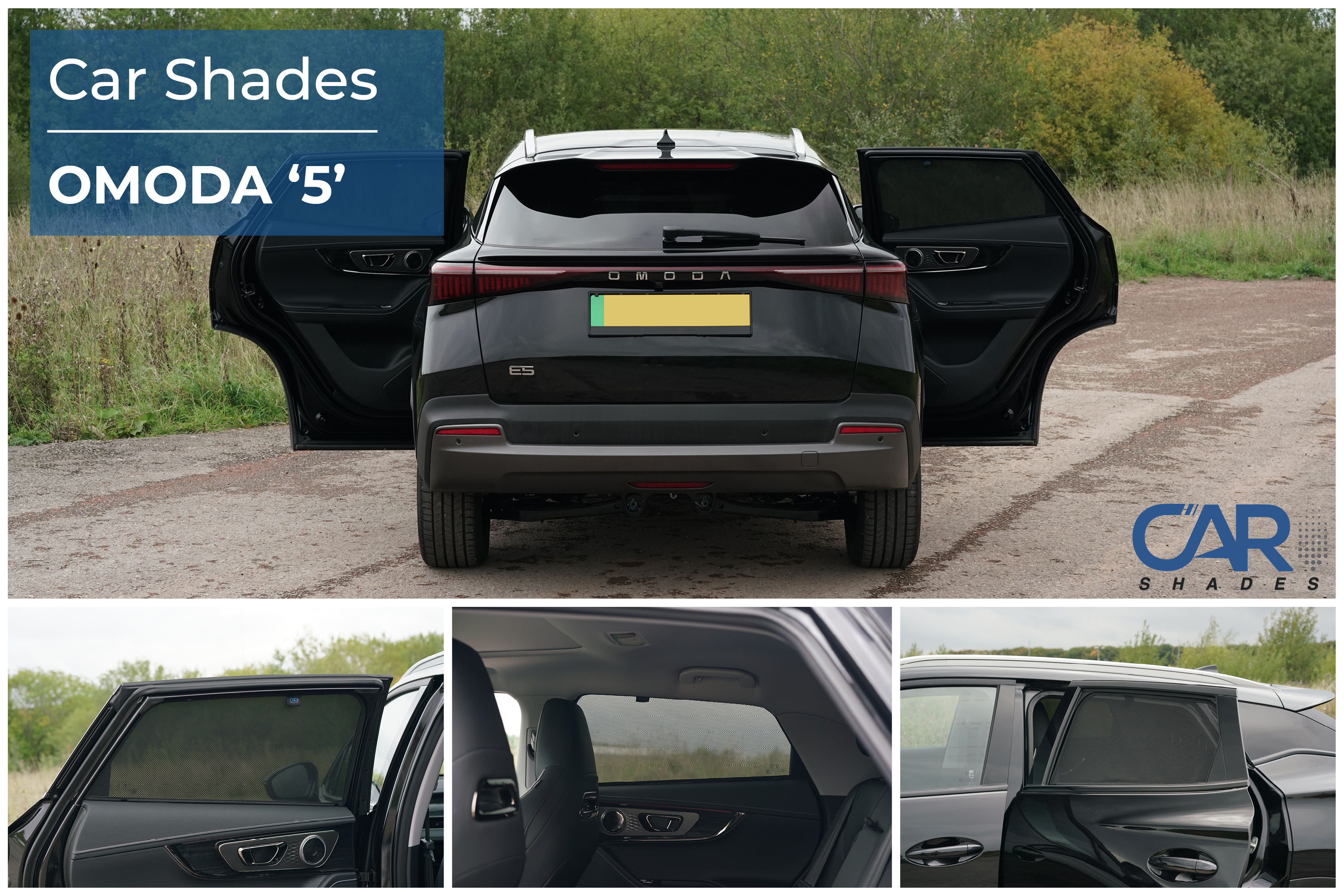 Car Shades - Rear Door Set