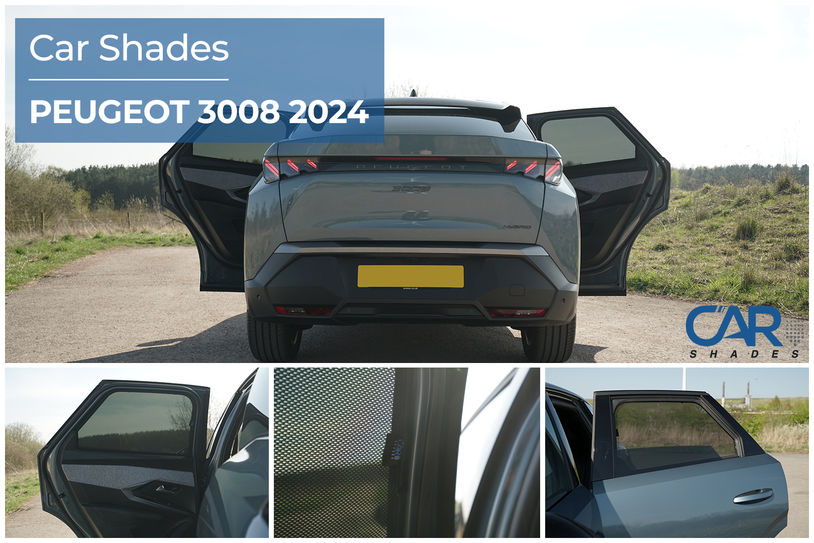 Car Shades - Rear Door Set