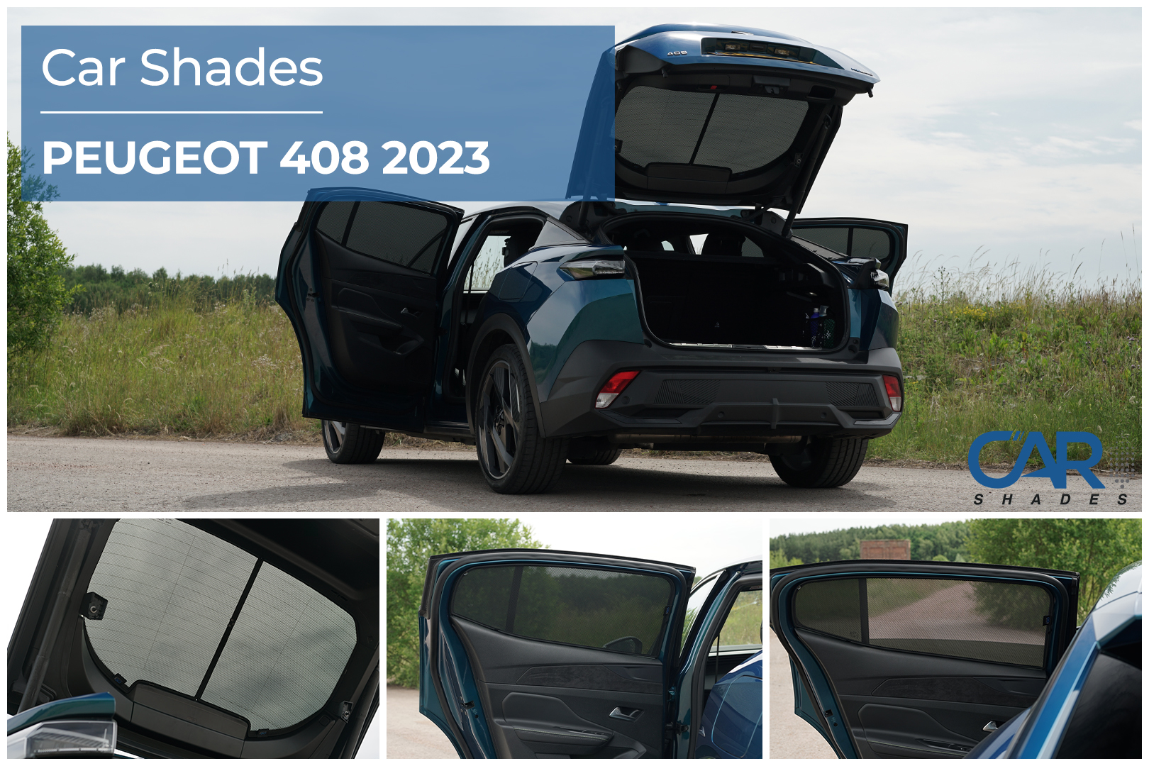 Car Shades - Rear Door Set