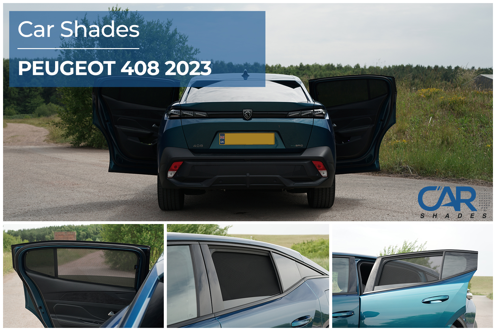 Car Shades - Rear Door Set