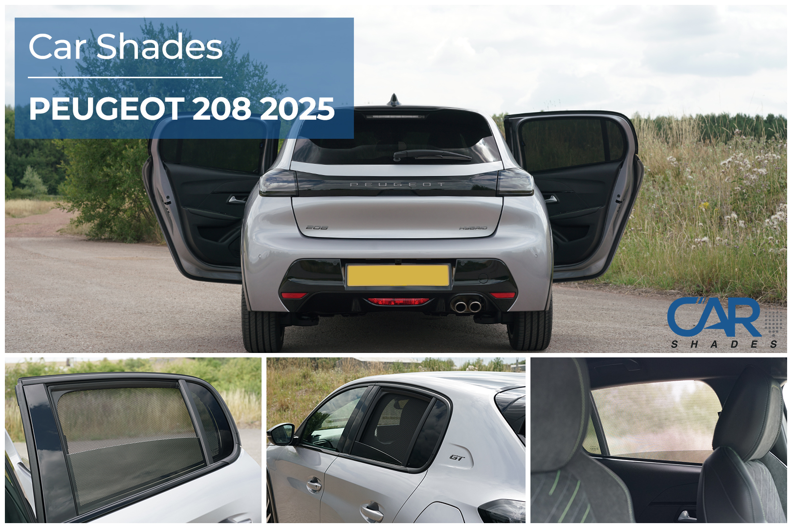 Car Shades - Rear Door Set