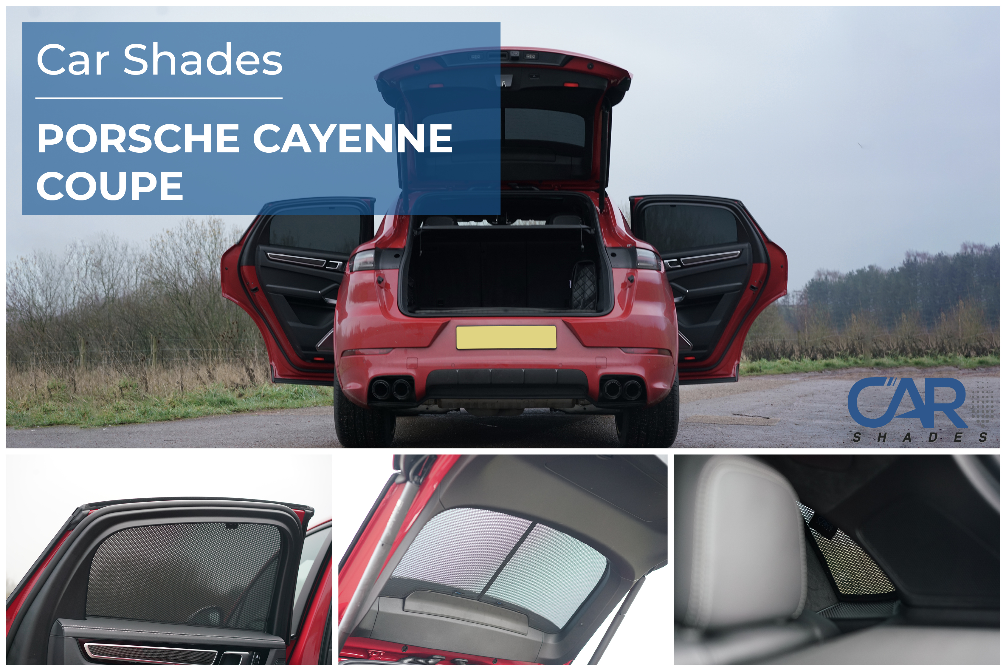 Car Shades - Rear Door Set