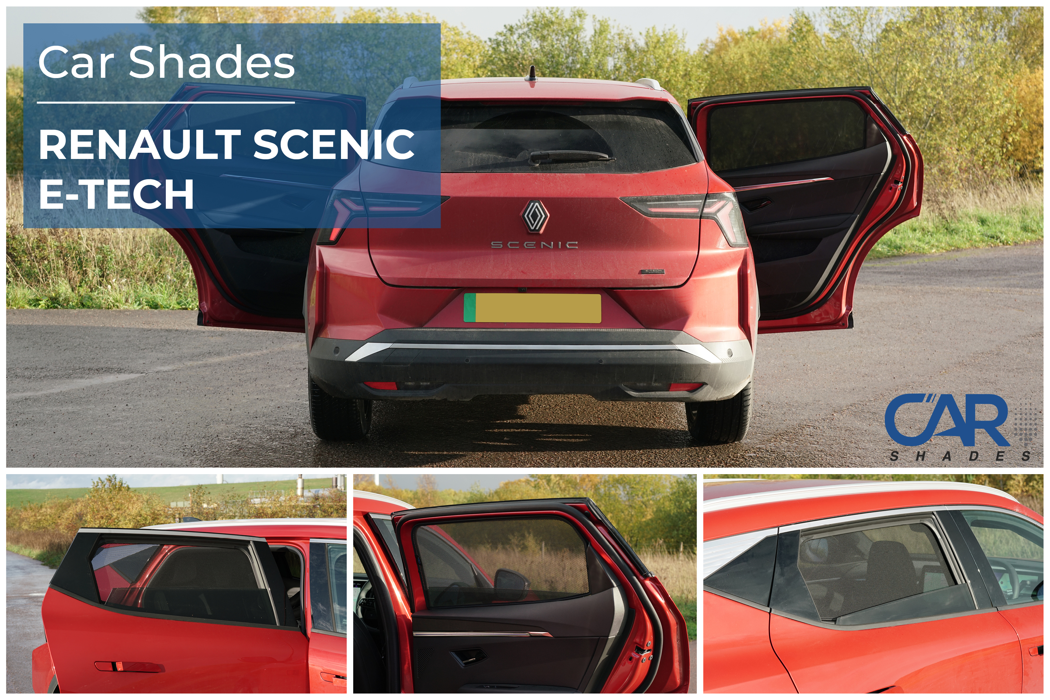 Car Shades - Rear Door Set