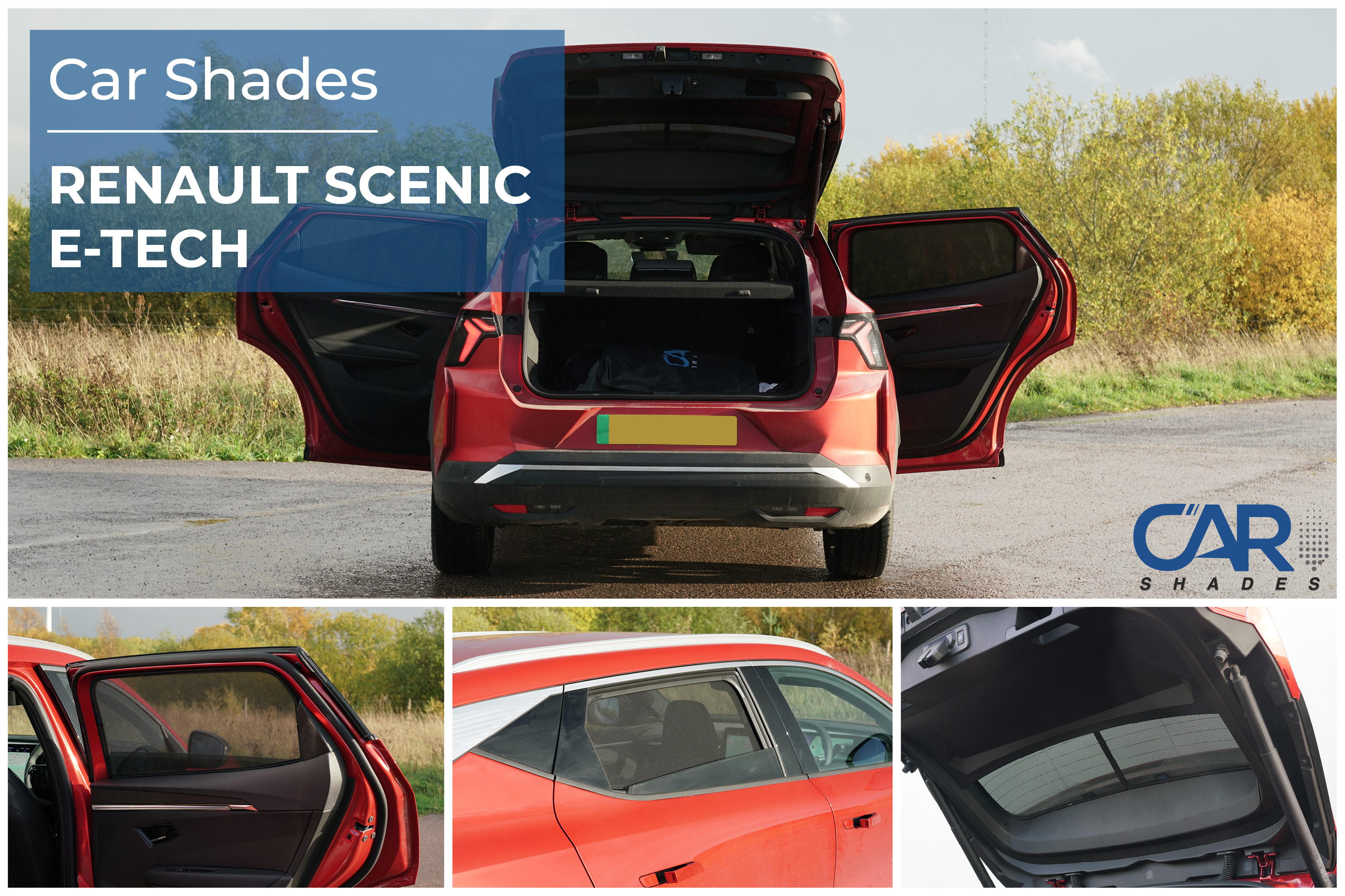 Car Shades - Rear Door Set