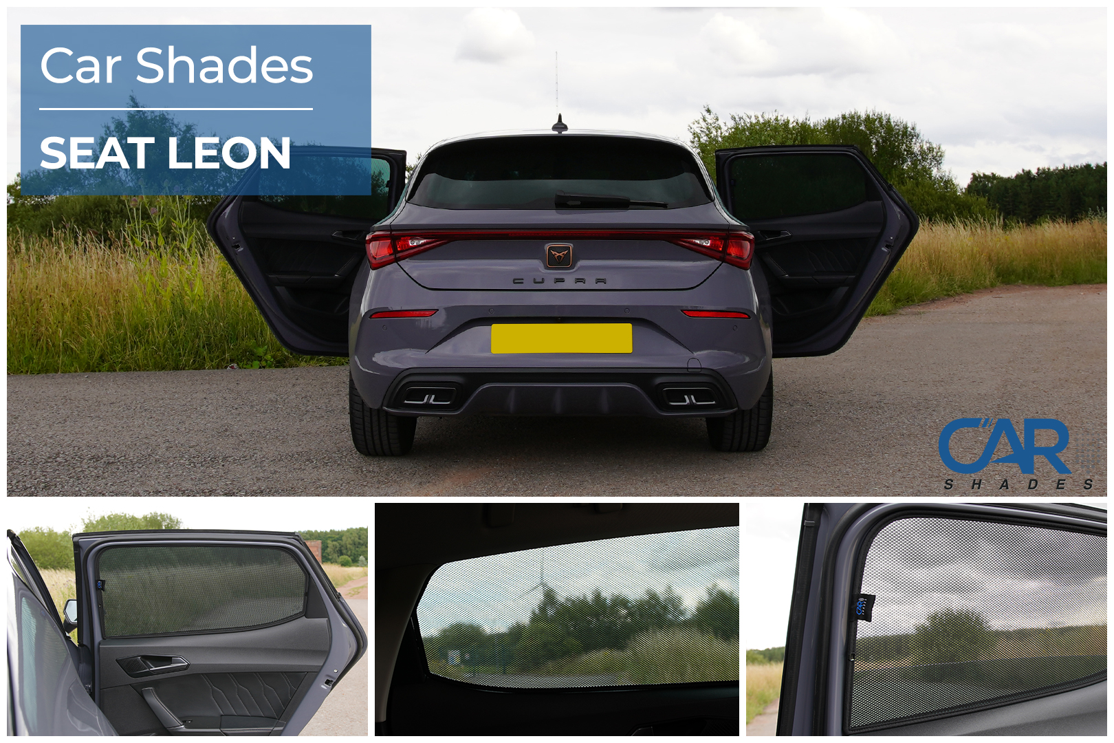Car Shades - Rear Door Set